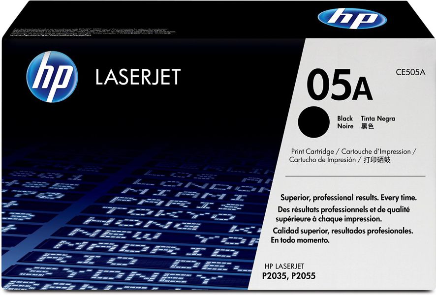 Toner HP Original 05A - CE505A Negro impresoras LaserJet P2035, P2050, P2055