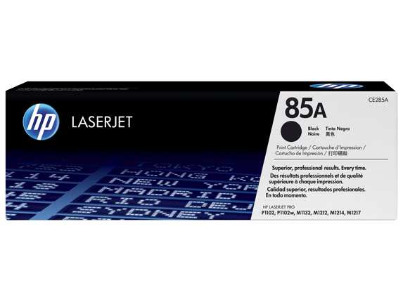 Toner HP Original 85A - CE285A Negro Impresora LaserJet M1130, M1132, M1212, M1217, P1102