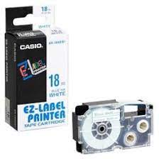 Casio XR-18BE - KZ-18BE Fondo Azul Letras Negras - 18mm para Rotuladora Casio Label It Series