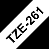 Brother TZE-261 - KZE-261 Cinta Fondo Blanco Letras Negras - 36mm para Rotuladora Brother PT Series