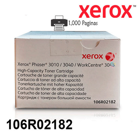 Toner Xerox Compatible 106R02182 Negro