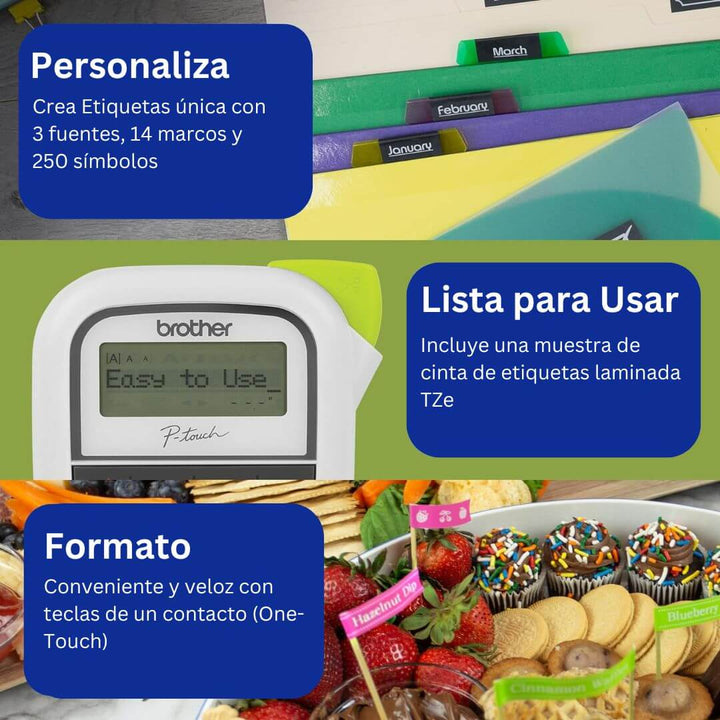 Rotuladora Etiquetadora Brother P-Touch PTH110BK caracteristicas