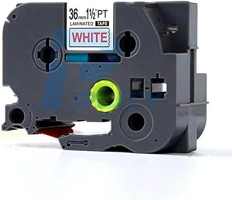 Cinta compatible TZE-262 KZE-262 36mm Rojo sobre Blanco Plástico para rotuladora Brother PT-P900W - NeoLabel