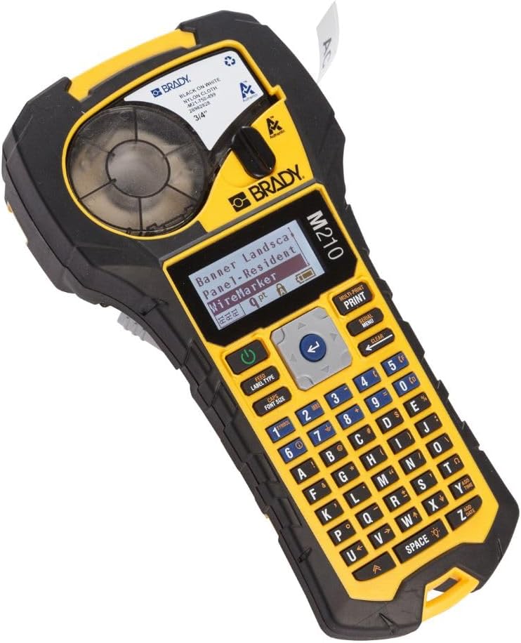 Impresora Brady M210 portátil de etiquetas industrial para cables y paneles eléctricos