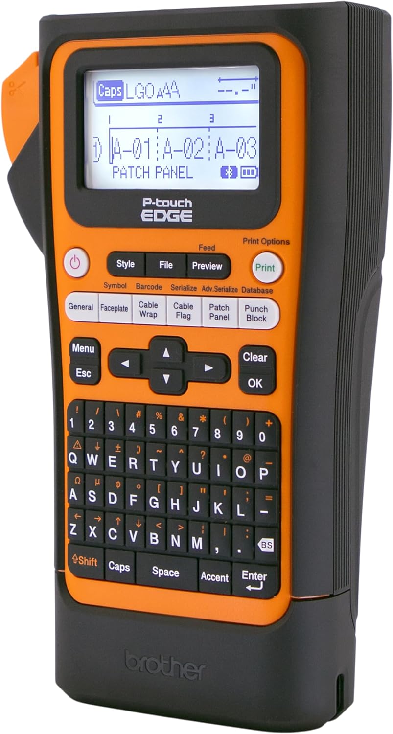 Rotuladora Brother PT-E310BTVP portátil industrial Bluetooth para electricistas e instaladores
