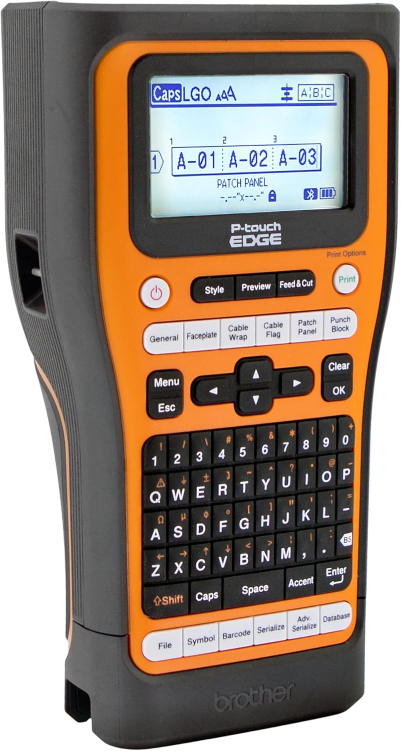 Rotuladora Brother PT-E560BTVP portátil industrial Bluetooth con cortador automático para instaladores