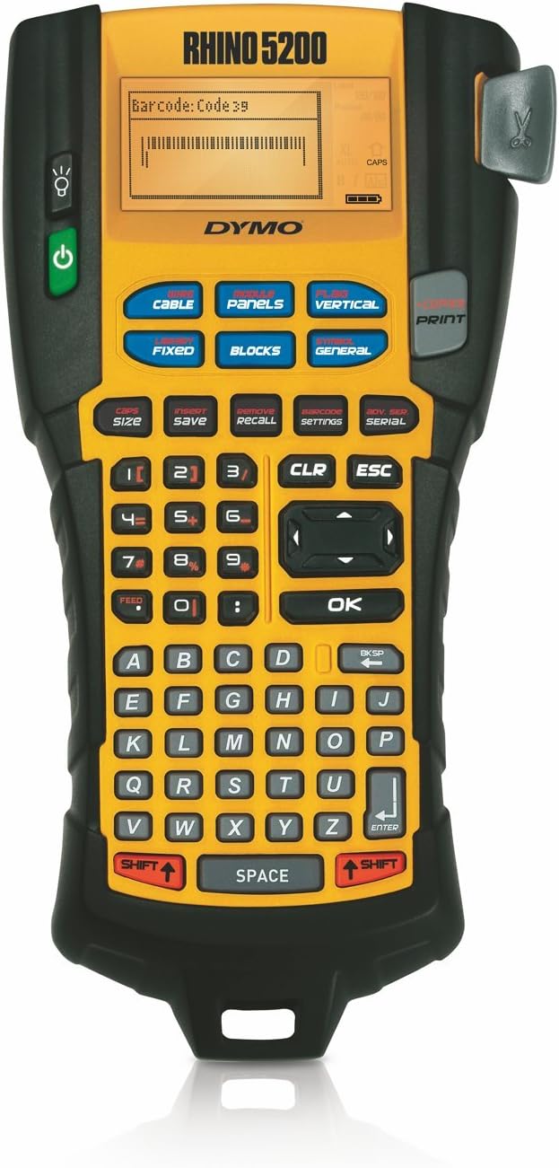 Etiquetadora industrial Dymo Rhino 5200 para integradores e instaladores de redes