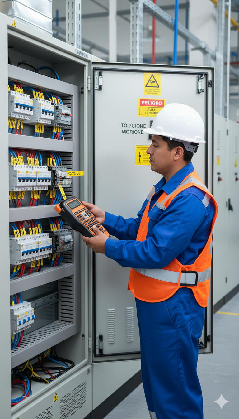 Estandariza tu planta electrica con NeoLabel Pro Landing Hero movil