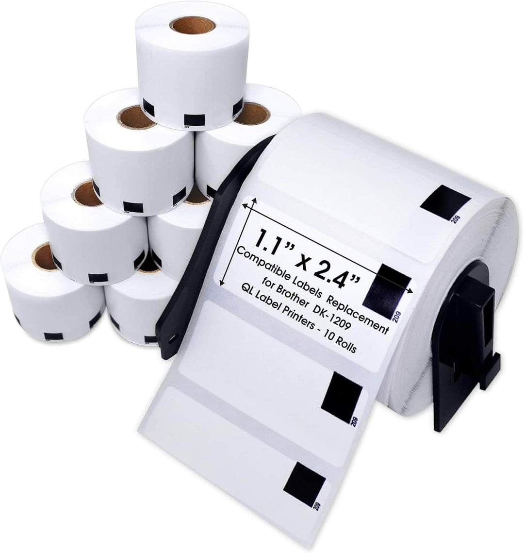 Etiqueta Brother DK-1209 Dirección Pequeña 29x62mm Papel Rollo x800 - NeoLabel