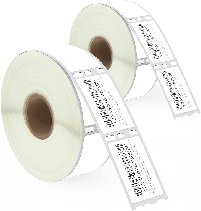Etiqueta compatible 30347 KZ-30347 Dymo LW Lomo de Libro Blanco 25mm x 38mm para Dymo LabelWriter - NeoLabel