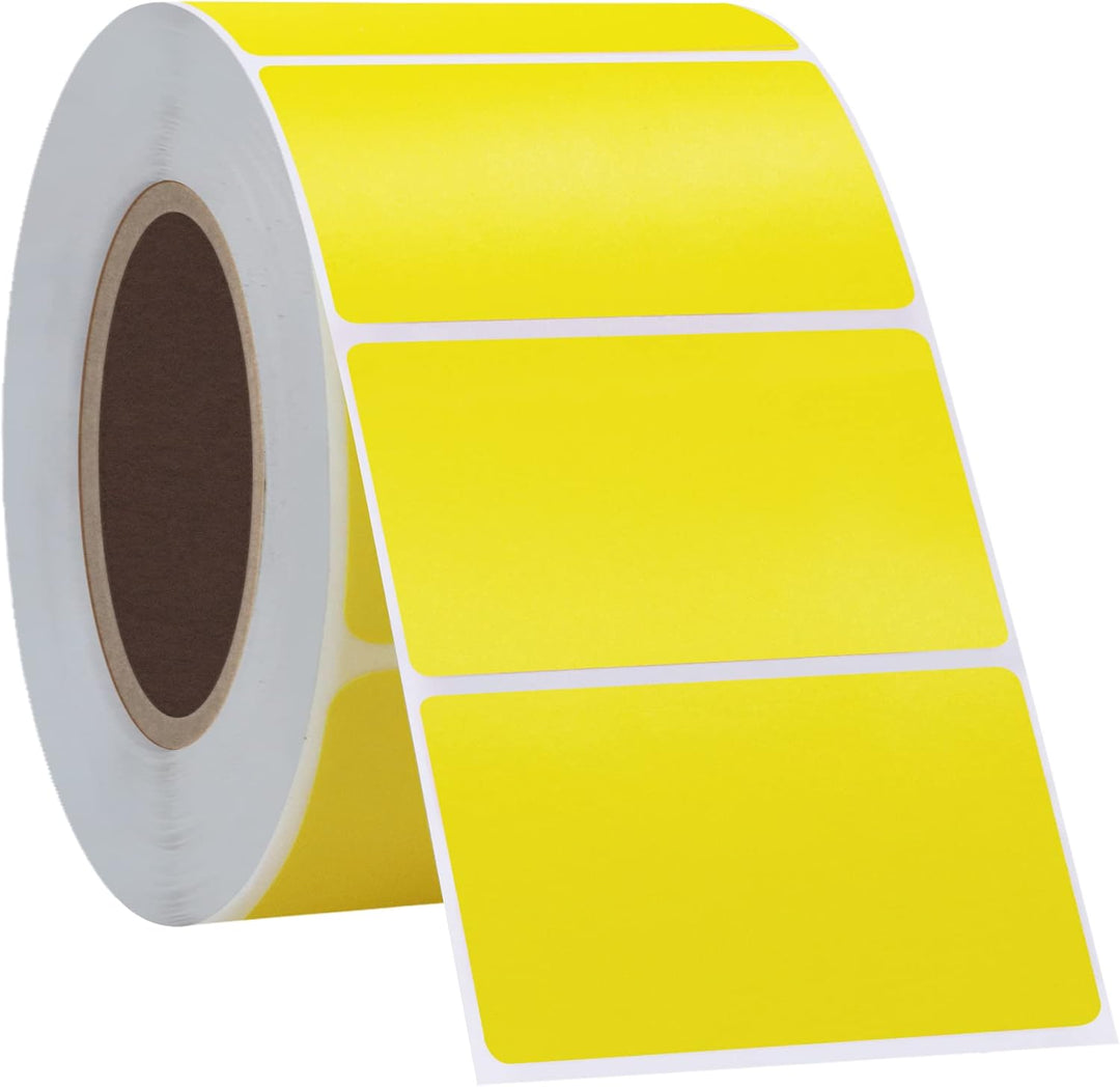 Etiquetas térmicas código de barras amarillo 57mm x 32mm (2.25 x 1.25 pulgadas) - NeoLabel