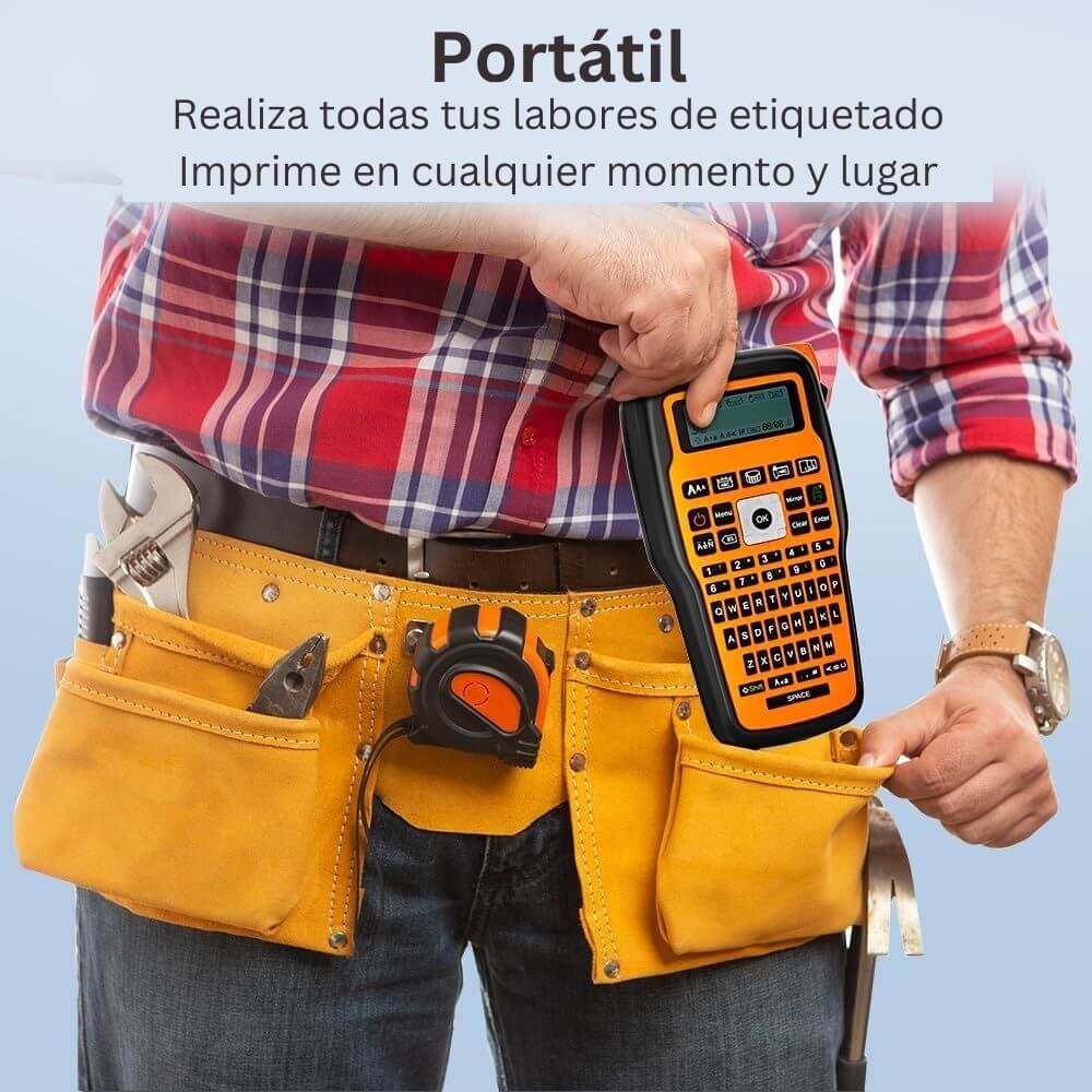 Etiquetadora Rotuladora Portatil Impresora Etiquetas E1000 Pro Cableado, Redes, Industrial Portatil