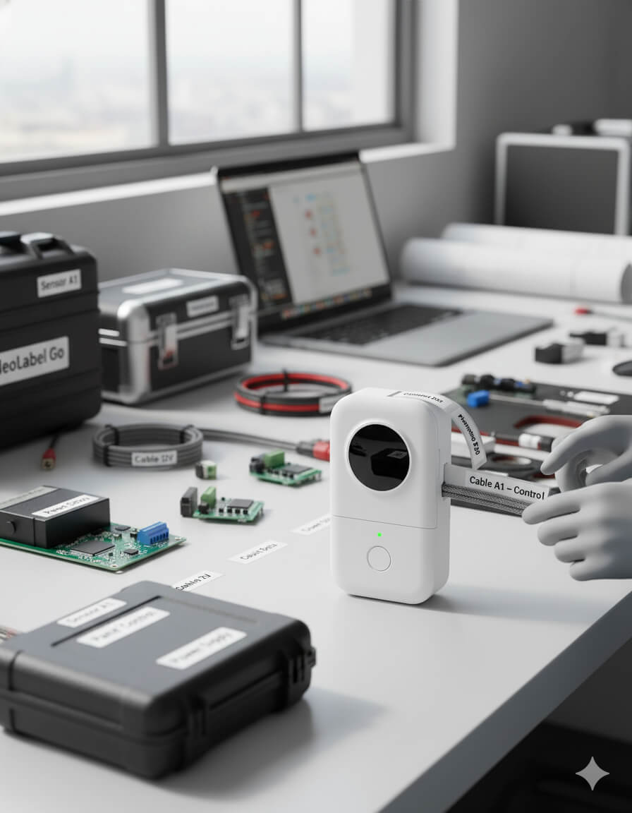 Etiquetadoras Portátiles, Documenta, marca  y controla tus equipos, Ingenieria - Etiquetadora D35 - movil