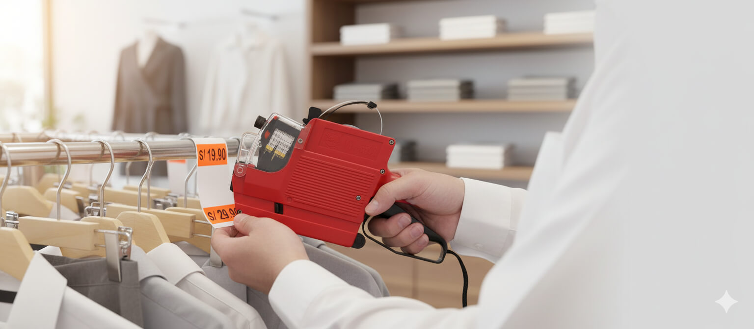 Etiquetadoras de Precio manuales, rollos para tu negocio minorista Etiquetadora MX6600 desktop