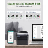 Impresora Termica de Etiquetas de Envio Bluetooth USB 108mm, 4 x 6 Xprinter XP-420B