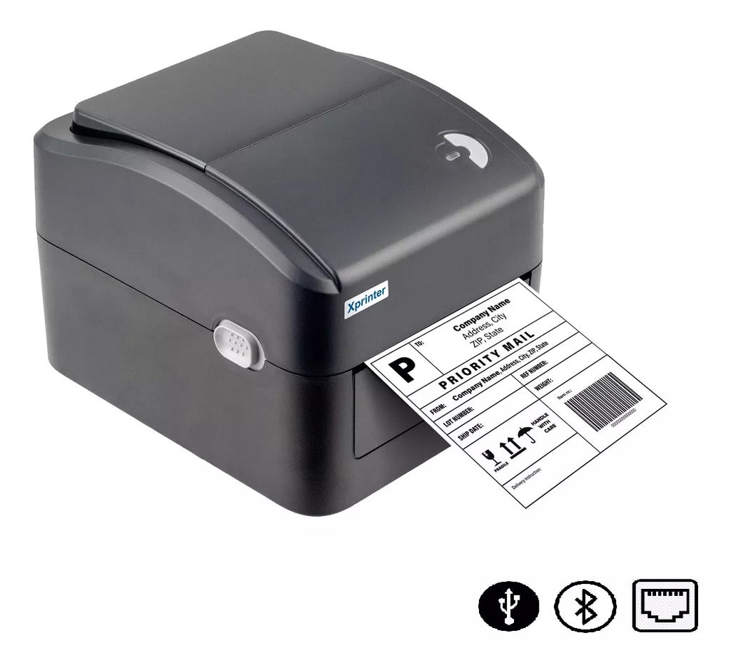 Impresora Termica de Etiquetas de Envio Bluetooth USB 108mm, 4 x 6 Xprinter XP-420B Etiqueta Impresa