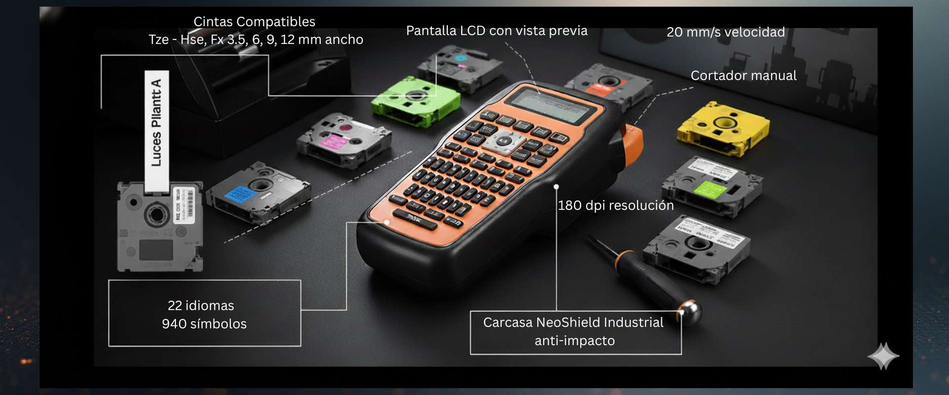 Etiquetadora Rotuladora NeoLabel Pro Caracteristicas Tecnicas