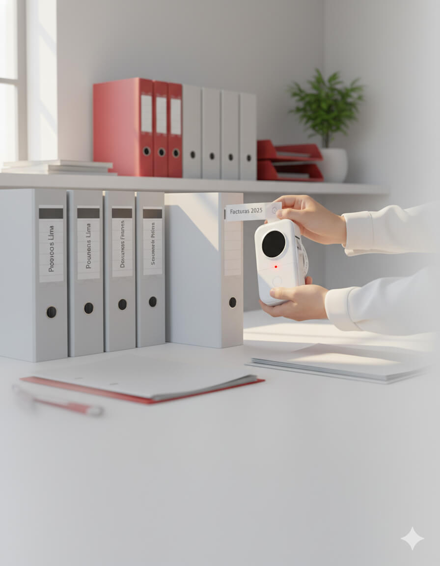 Organiza tu oficina en minutos - Etiquetadora D35 - Movil Hero