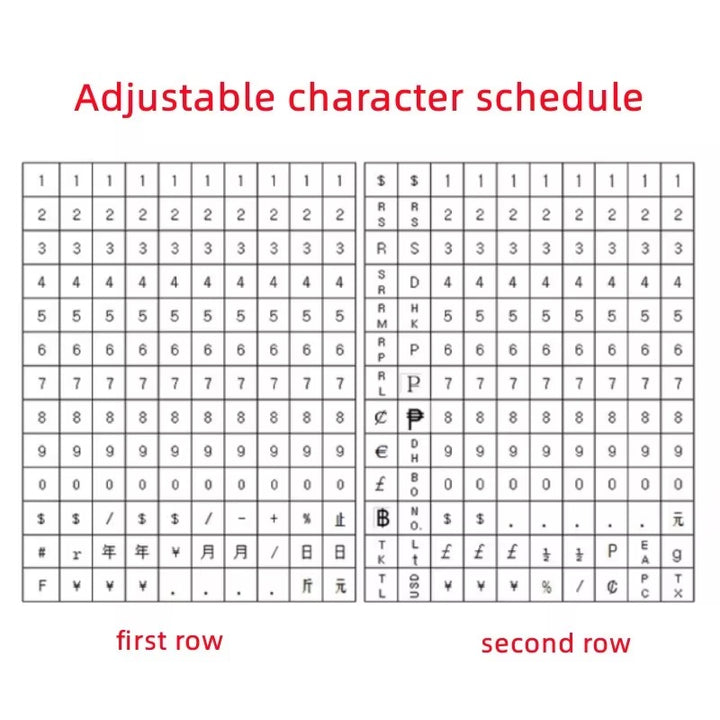 Pistola Etiquetadora de Precios, Rotuladora Fechador Producción y Vencimiento MX-6600 caracteres y simbolos