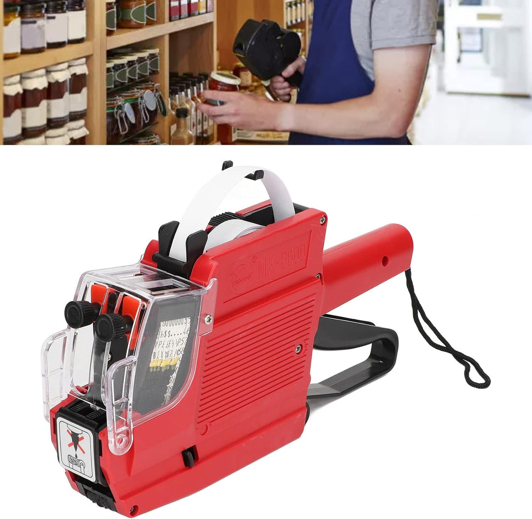 Pistola Etiquetadora de Precios, Rotuladora Fechador Producción y Vencimiento MX-6600 vencimiento alimentos