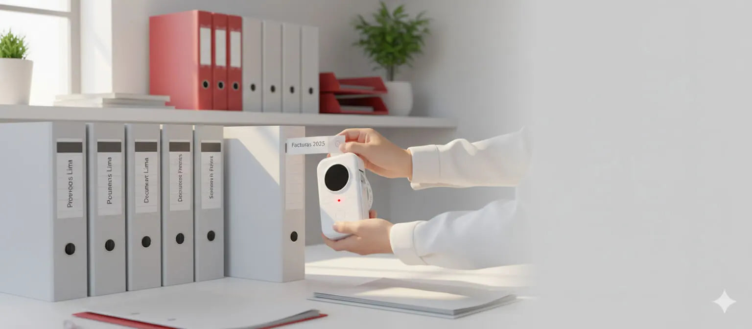 Organiza tu oficina en minutos - Etiquetadora NeoLabel Go D35 - Desktop Hero