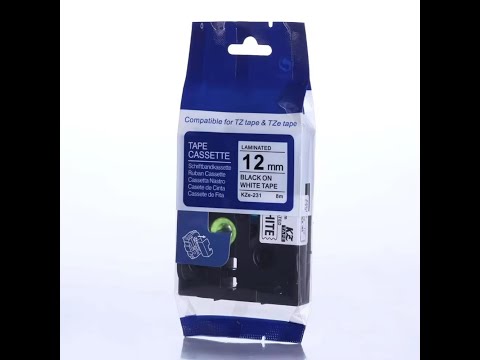 Cinta Compatible Brother TZe-231 / KZE-231 12mm Negro sobre Blanco P-Touch NeoLabel