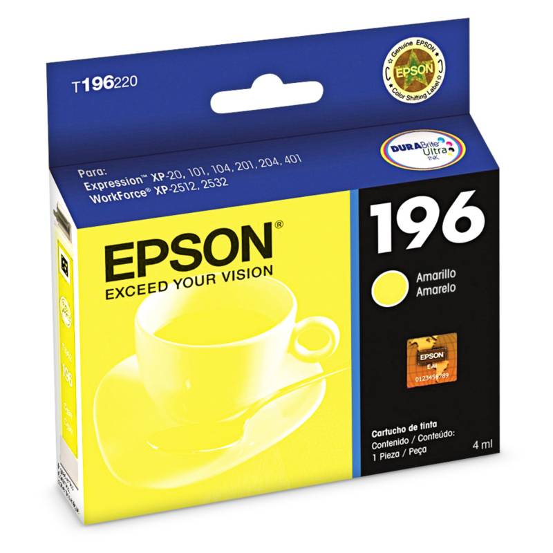 Tinta Compatible EPSON T196420 Amarilla