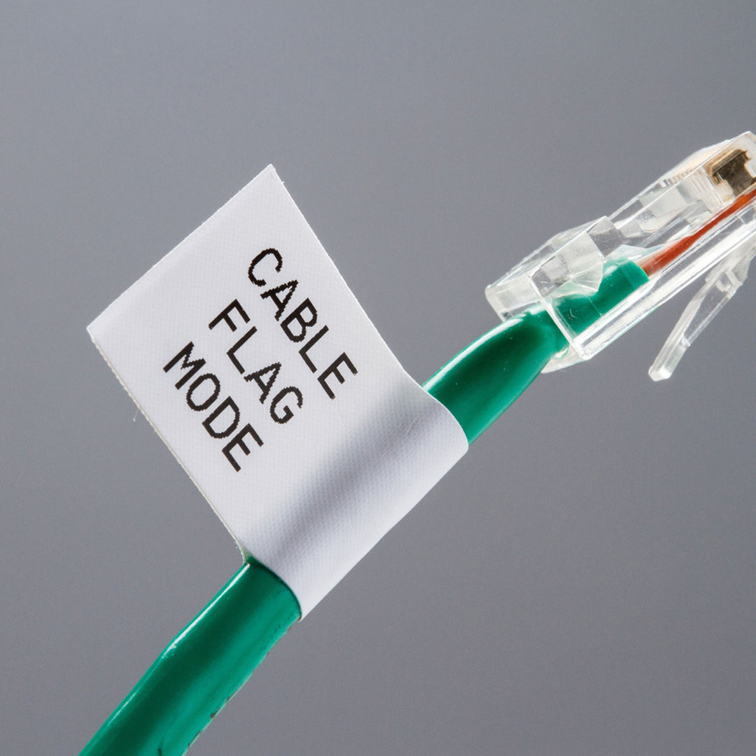 Cinta de Nylon para Etiquetadora Brady Negro sobre Blanco 3/4" (19mm) x 6.5m M21-750-499 etiquetado cableado