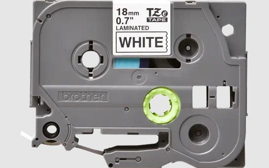 Cinta para Etiquetadora Brother TZe-241 - KZE-241 18mm x 8m Negro sobre Blanco
