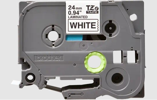 Cinta para Etiquetadora Brother PT Series TZe-251 24mm x 8m Negro sobre Blanco