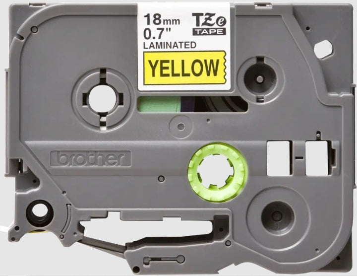 Cinta para Etiquetadora Brother PT Series TZe-641 18mm x 8m Negro sobre Amarillo