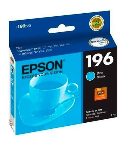 Tinta Compatible EPSON T196220 Cian