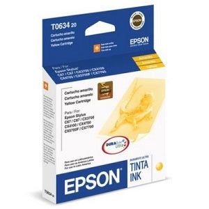Cartucho de Tinta Epson Original T063420-AL Amarillo Impresoras Epson compatibles: C67, 87, 87+, CX3700, CX4100, CX4700, CX7700, CX5700F