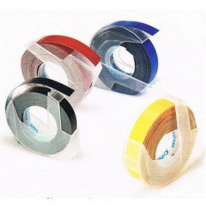 Cinta para Etiquetadora, Rotuladora Dymo Xpress Pro 3/8 " x 3.6 m Plastica Azul Pack x 5