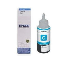 Tinta Epson Original T664220-AL Cyan 70ml en botella