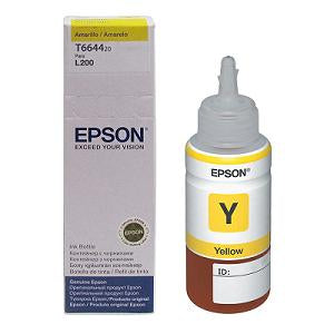 Tinta Epson Original T664420-AL Amarillo 70ml en botella