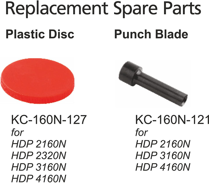 Perforador Semi Industrial para 150 hojas 2 Huecos Kangaro HDP 2160N Effort Less Repuestos