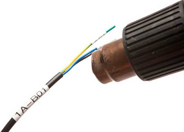 Brother HSE-251 - Cinta Termo Contraible Fondo Blanco Letras Negras - 24mm para Rotuladora Brother PT