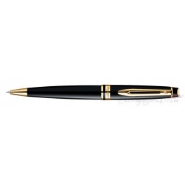 Lapicero Waterman Expert Paris Laca Negra Brillante GT Con Enchapado En Oro