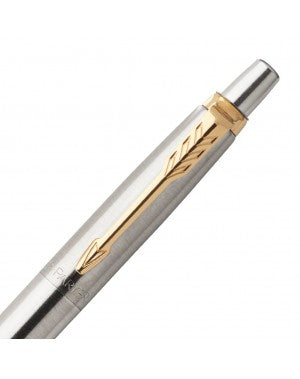 Lapicero Parker Jotter Acero Inoxidable CT con Clip Oro