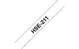 Brother HSE-211 - Cinta Termo Contraible Fondo Blanco Letras Negras - 6mm para Rotuladora Brother PT