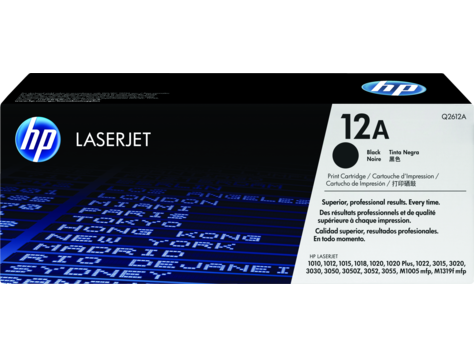 Toner HP Original 12A - Q2612A Negro Impresora Laserjet