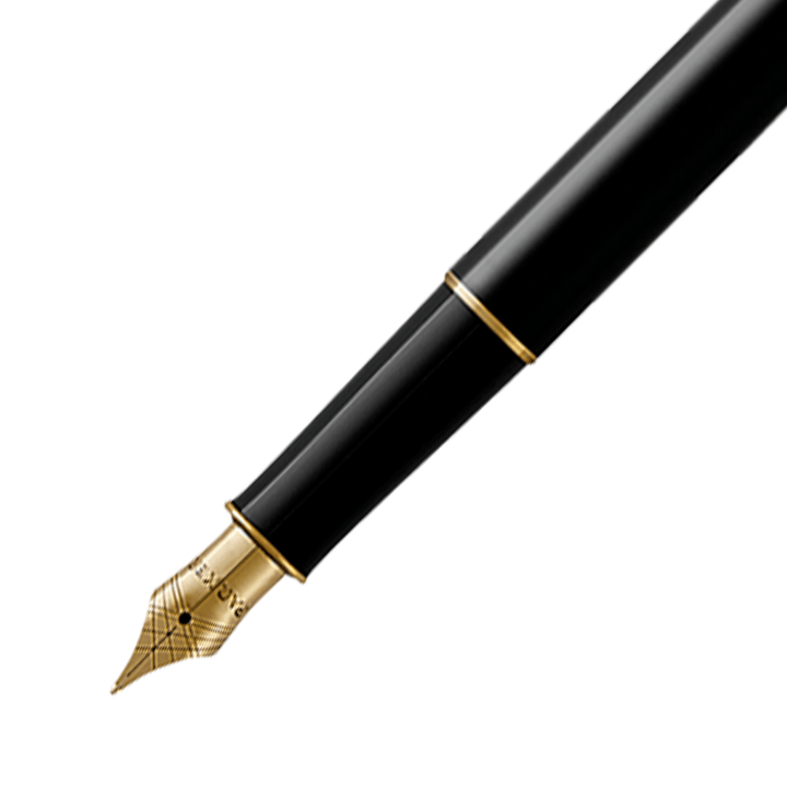 Pluma Fuente Parker Sonnet Laca Negra GT con detalles Oro 23Kt