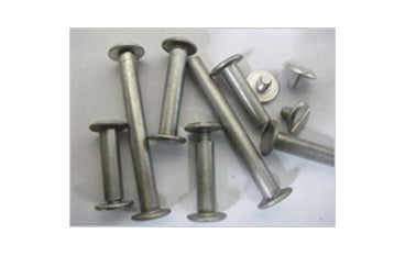 Paquete de 100 unidades de tornillos Chicago de aluminio plateado de 125mm (5") para encuadernación de carpetas y menús.